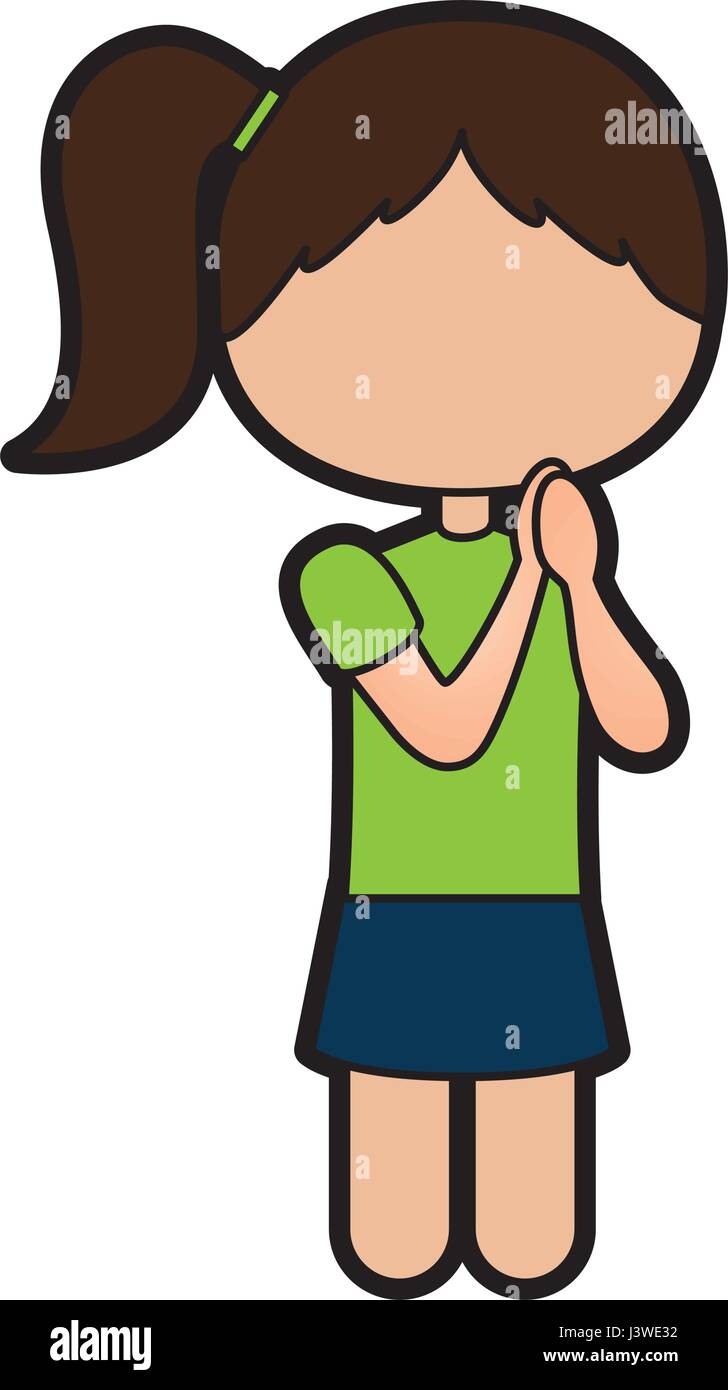 cute little girl student Stock Vector Image & Art - Alamy