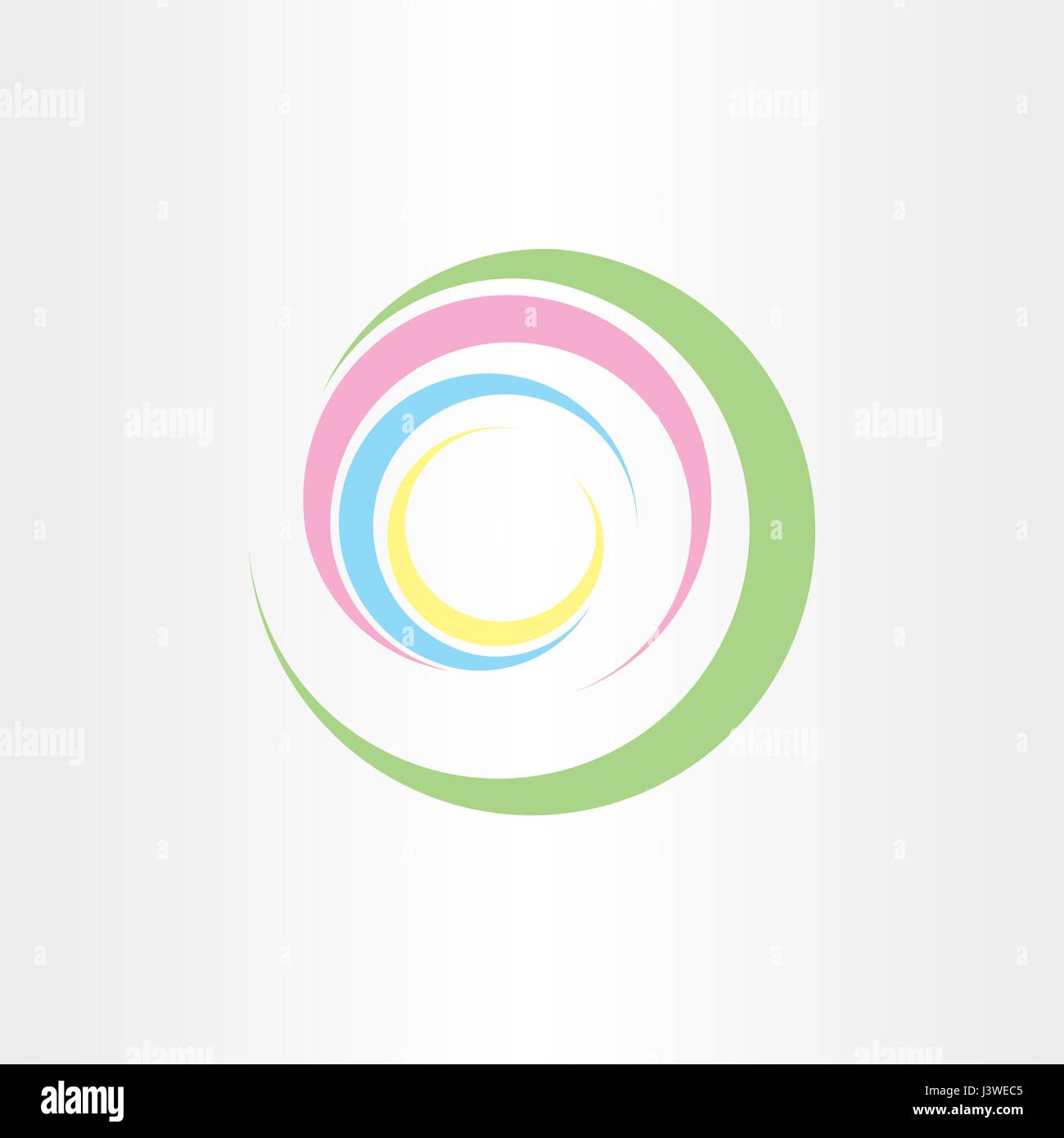 colorful spiral wave abstract vector background logo Stock Vector Image ...