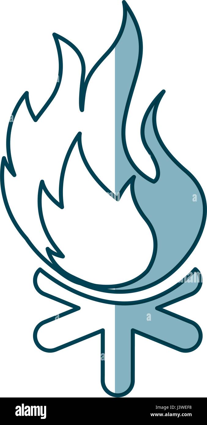 campfire flame isolated icon Stock Vector Image & Art - Alamy