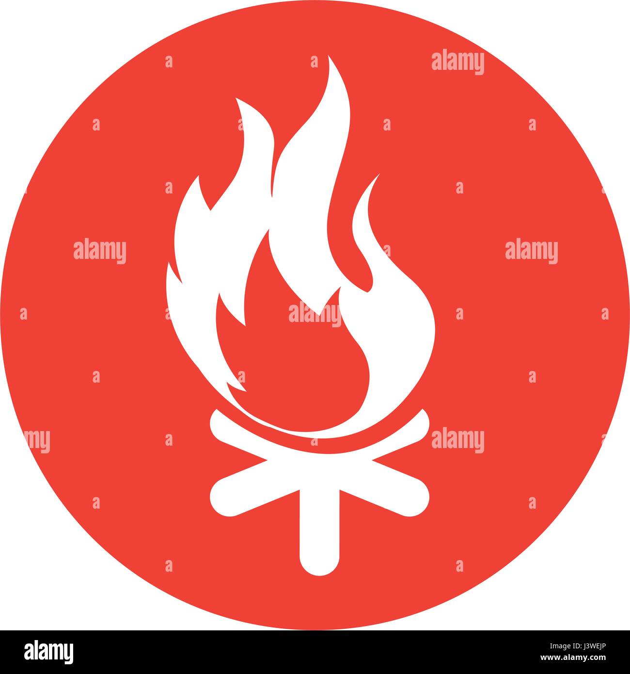 campfire flame isolated icon Stock Vector Image & Art - Alamy