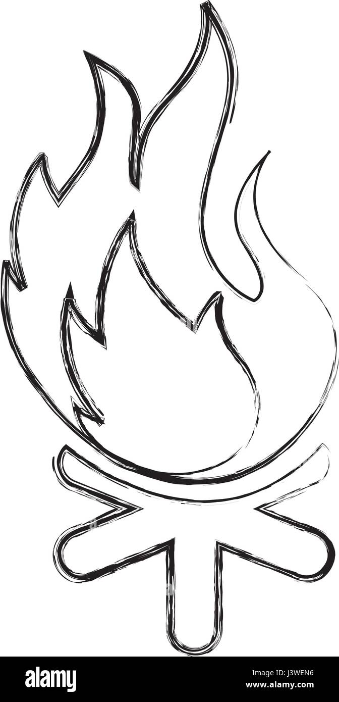 campfire flame isolated icon Stock Vector Image & Art - Alamy