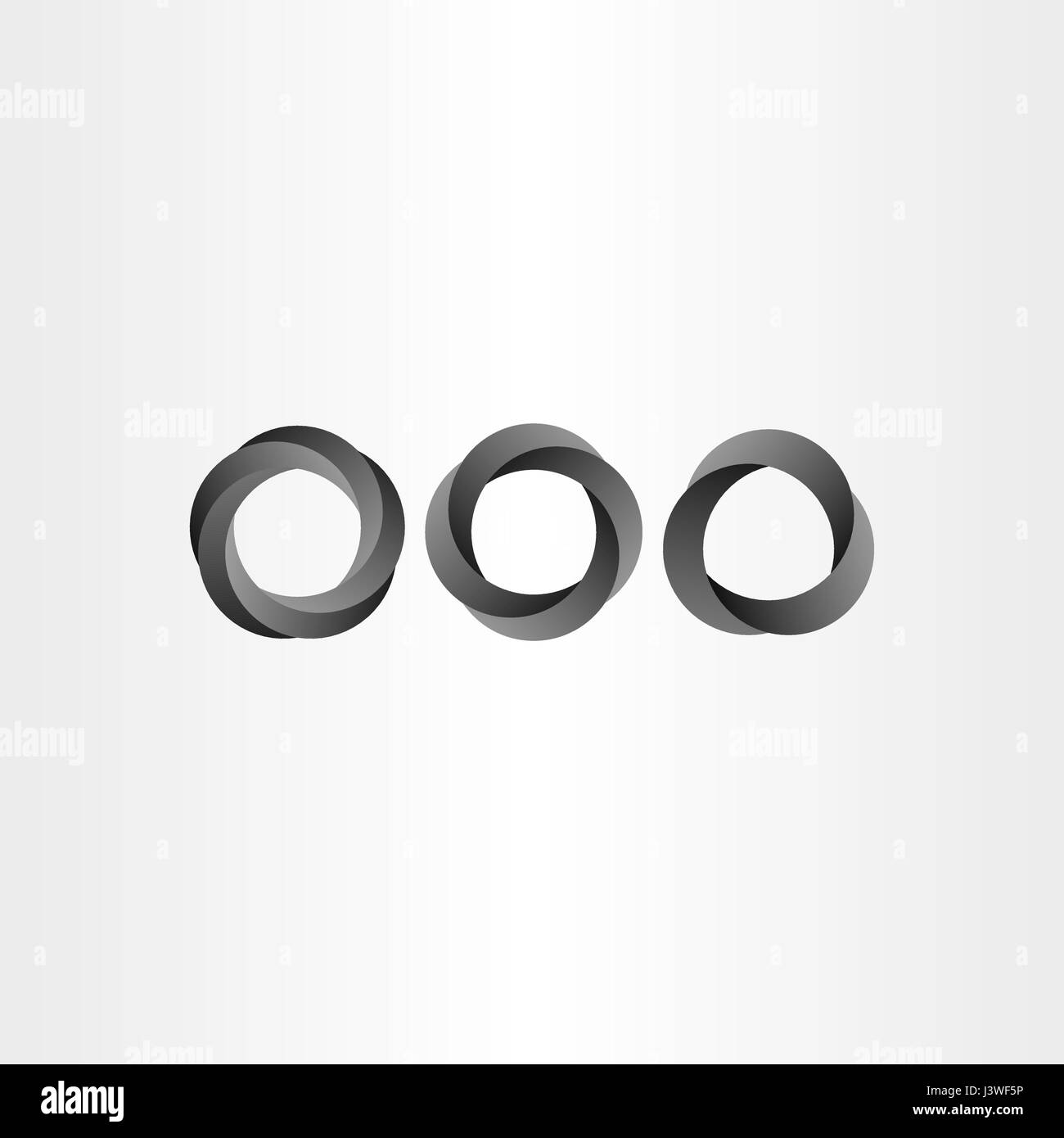 impossible looped black circle vector set icon Stock Vector Image & Art ...