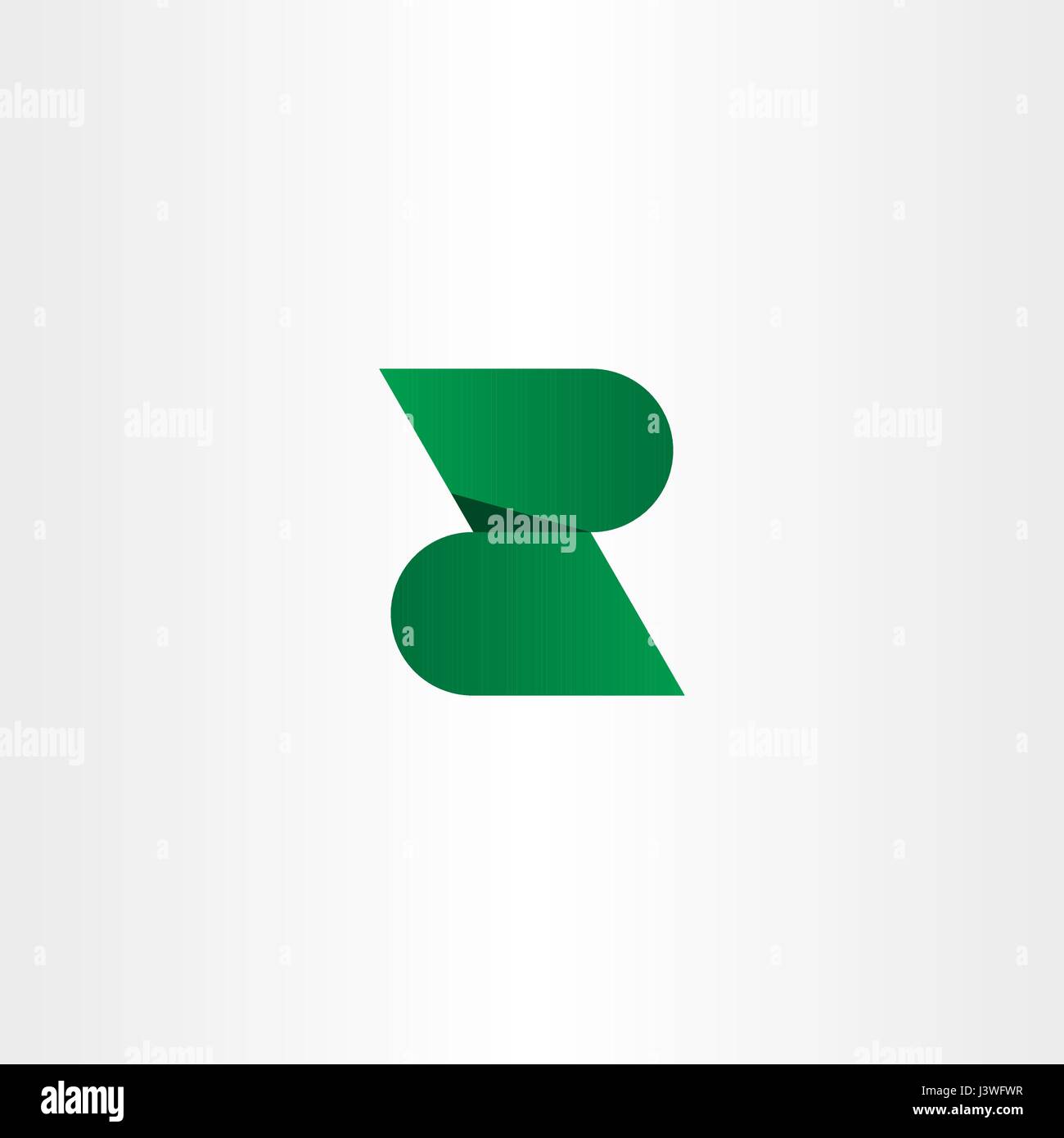 logotype z logo letter z green vector icon design Stock Vector Image ...