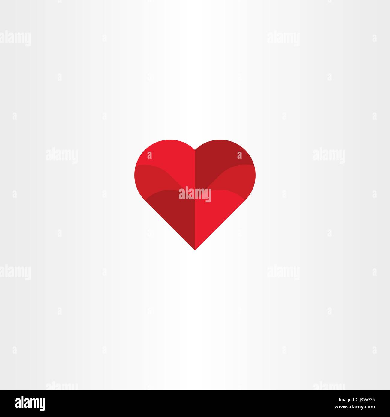 red vector heart background love icon design Stock Vector Image & Art ...