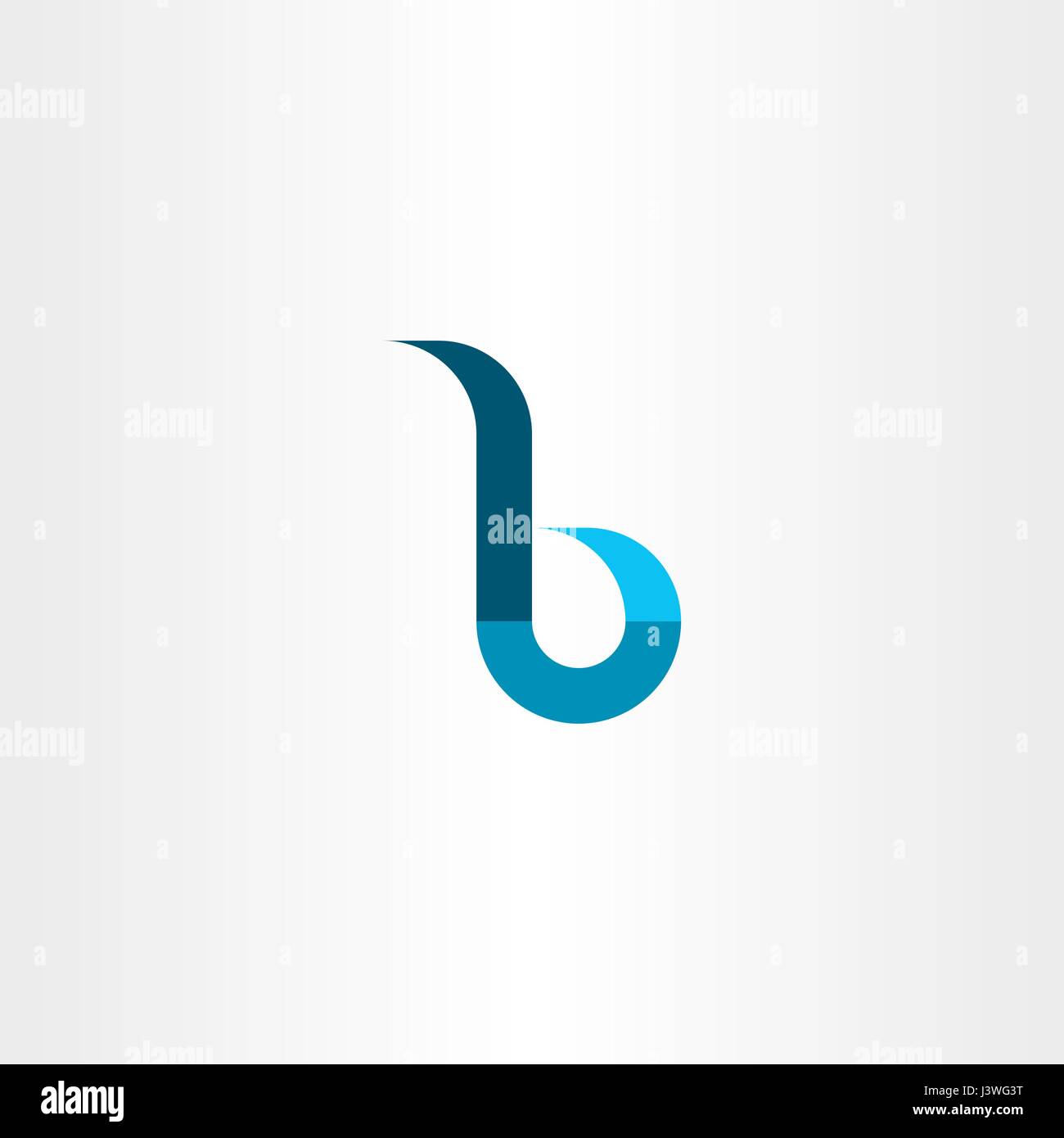 small letter b logo vector sign emblem Stock Vector