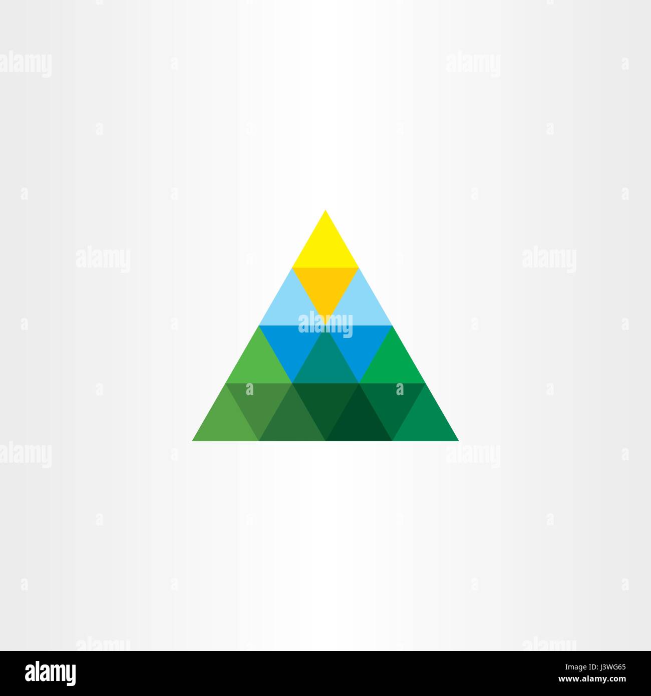 triangle landscape logo mountain sun vector design Stock Vector Image ...