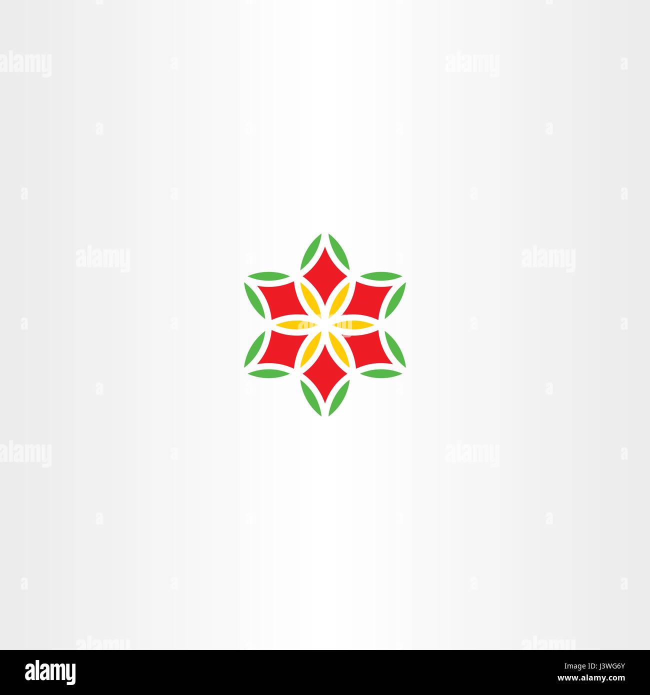 vector flower logo abstract icon design element Stock Vector Image ...