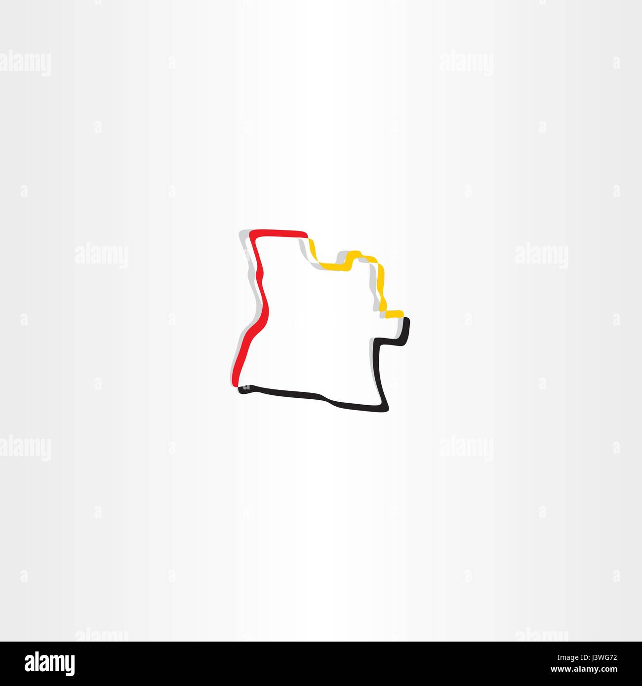 vector icon angola map symbol design Stock Vector Image & Art - Alamy