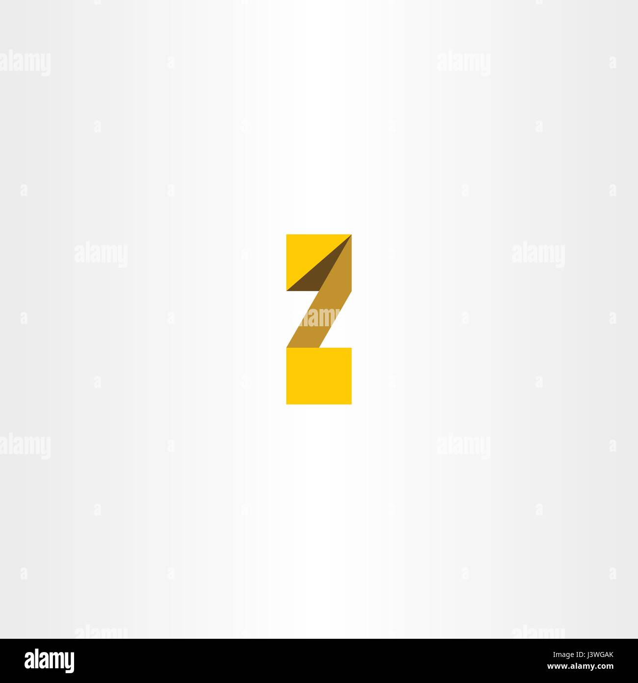 yellow letter z font logo icon sign Stock Vector Image & Art - Alamy