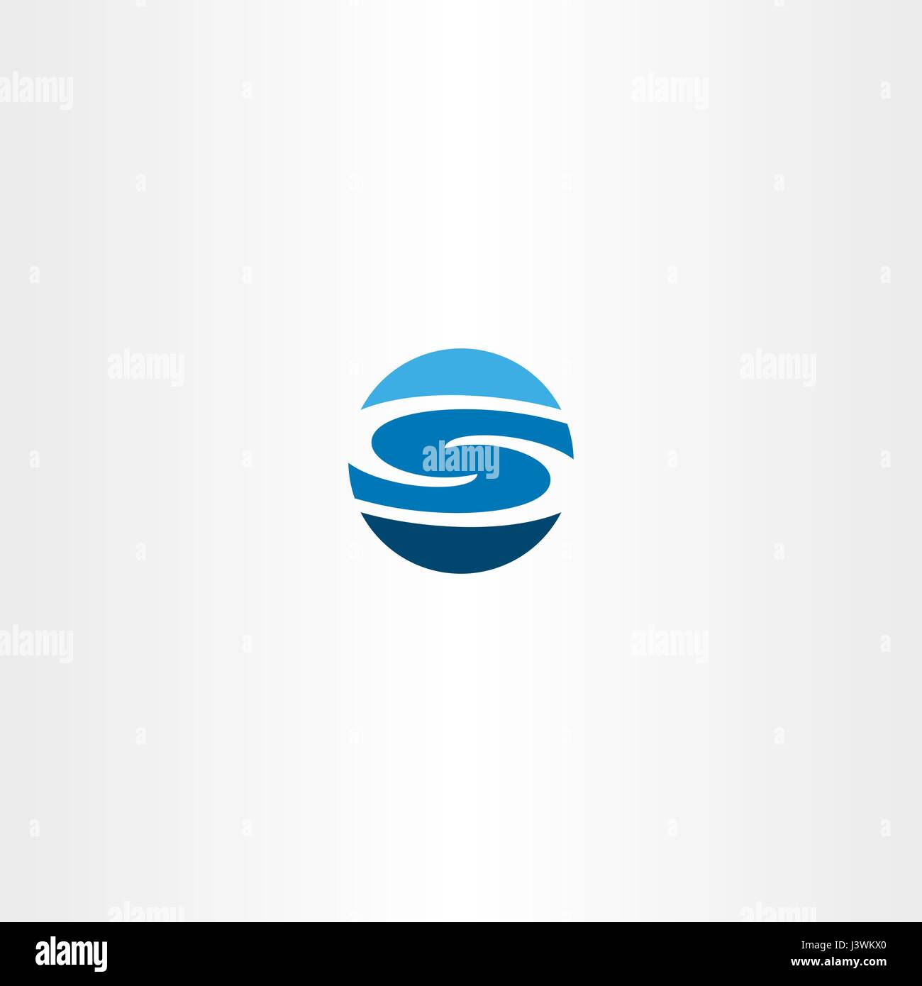 blue icon logo letter s circle vector Stock Vector Image & Art - Alamy