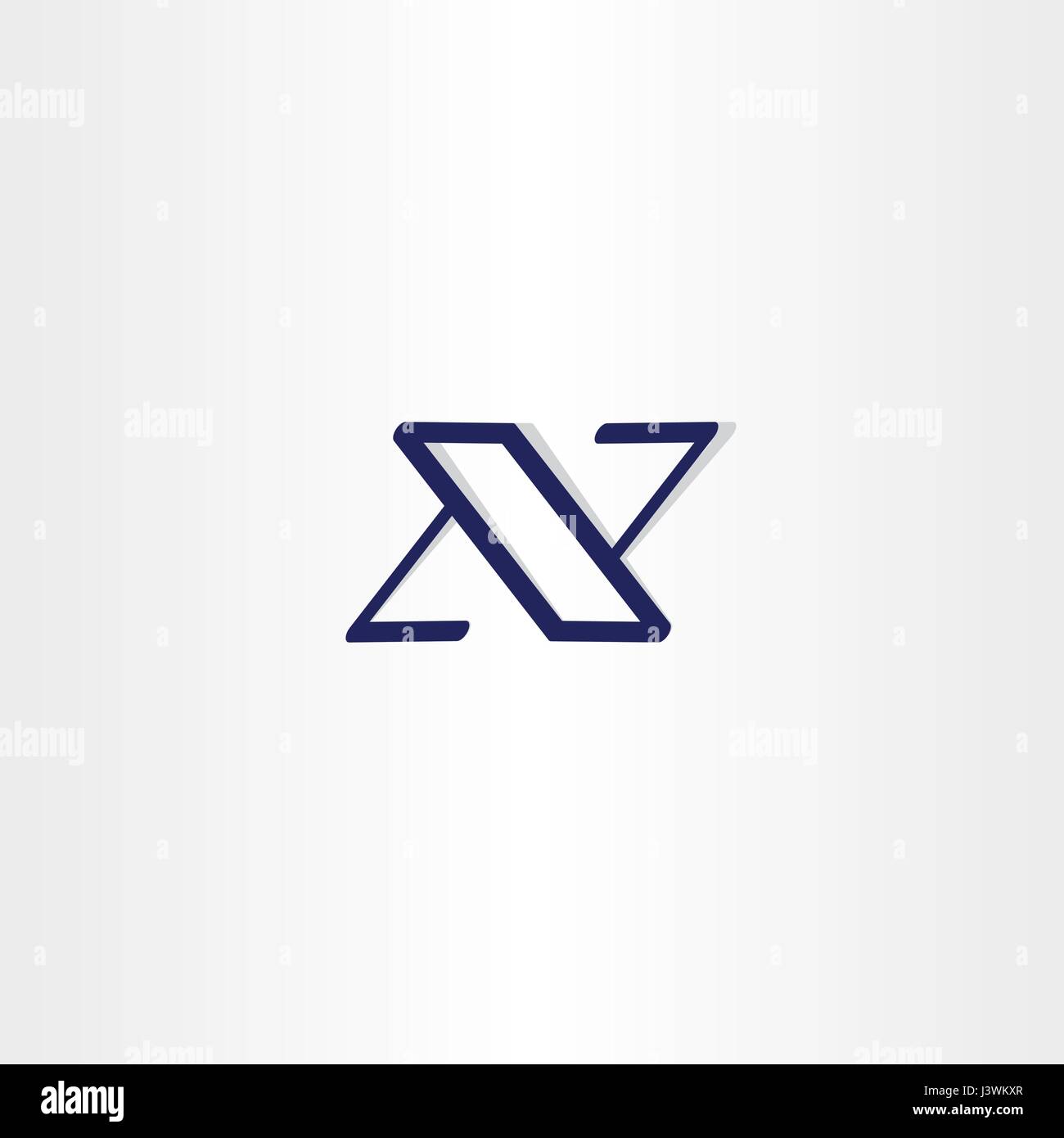 blue x logotype icon letter font Stock Vector Image & Art - Alamy