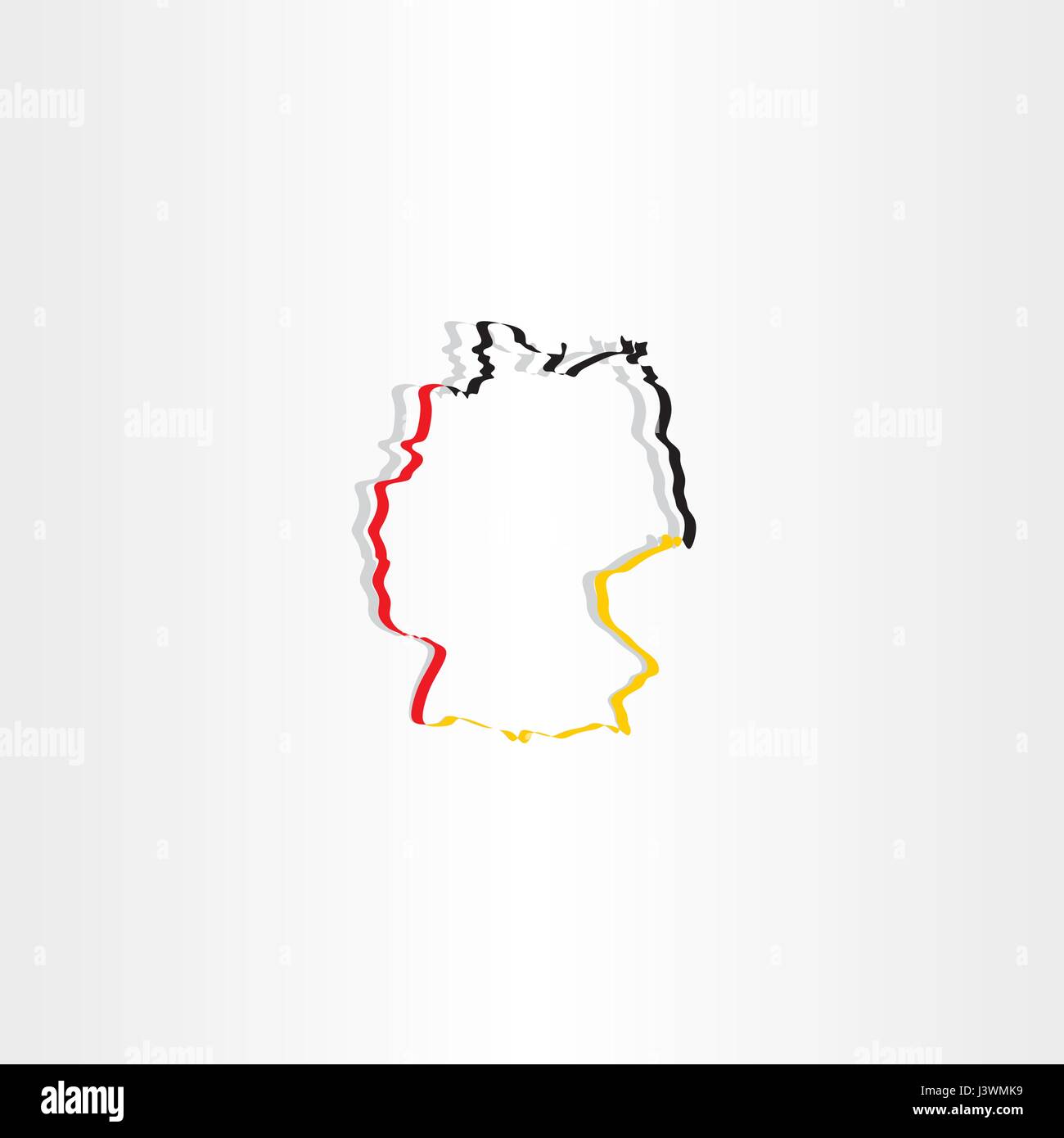 germany map vector icon symbol sign Stock Vector Image & Art - Alamy