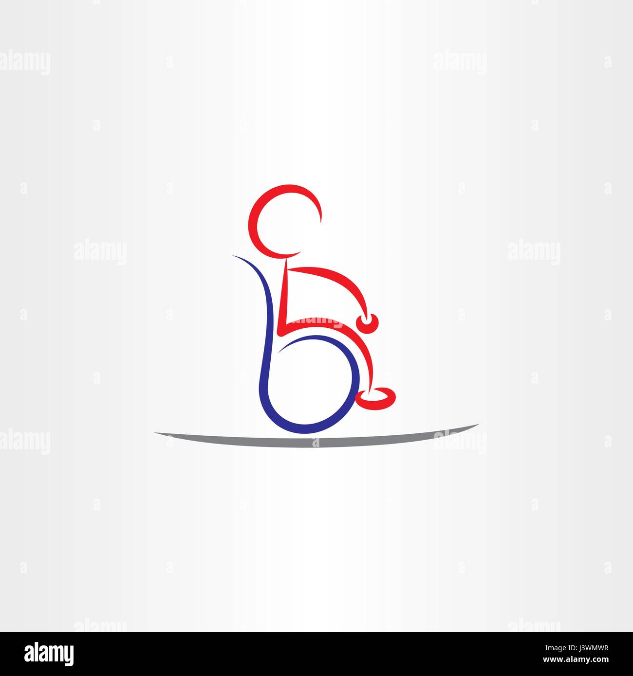 invalid handicapped man vector icon illustration design Stock Vector