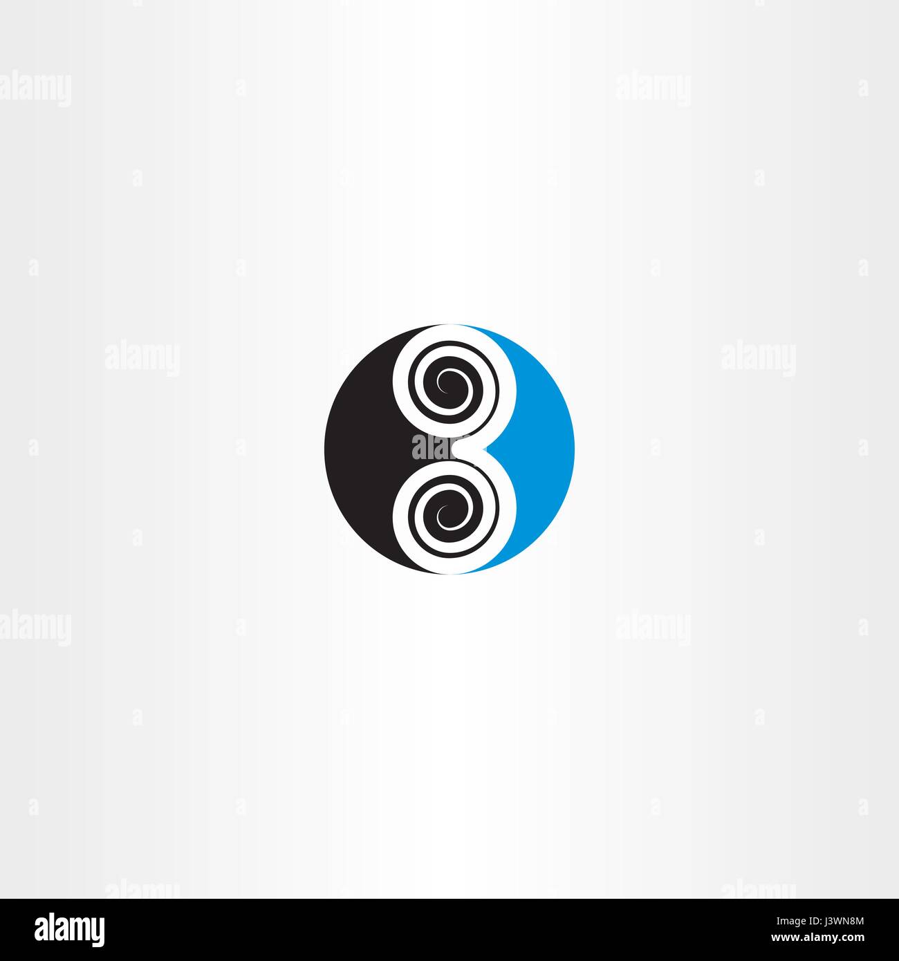 logo 3 three number vector symbol icon Stock Vector Image & Art - Alamy