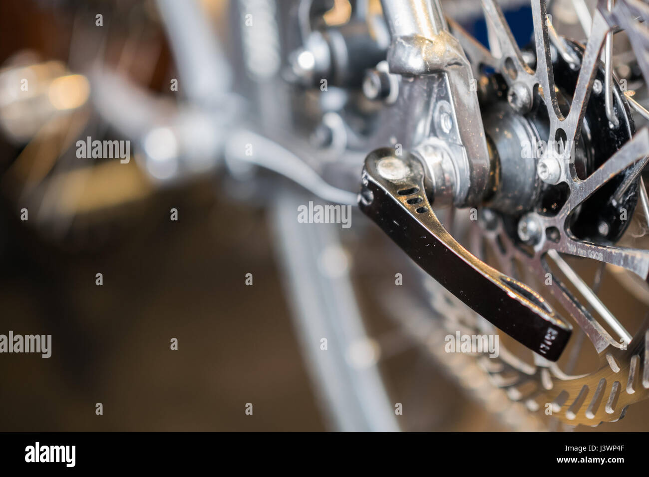 Photo of bicycle carriage close-up Stock Photo