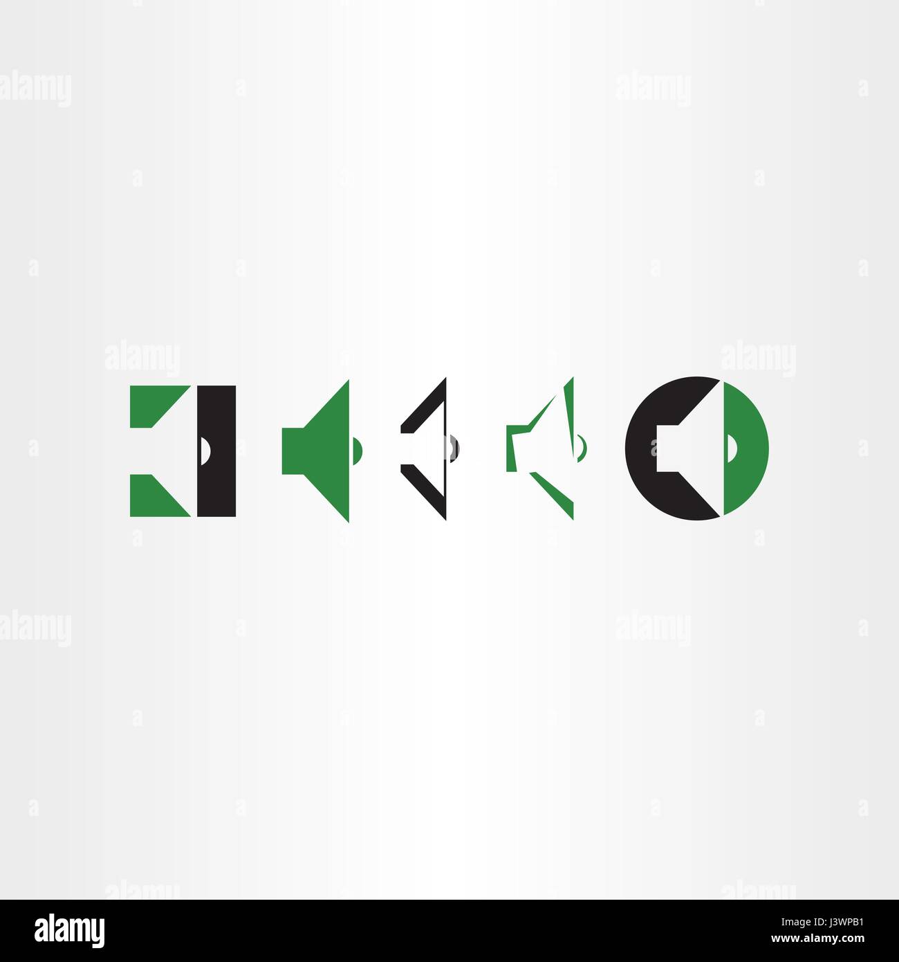 speaker symbols set Stock Vector Image & Art Alamy