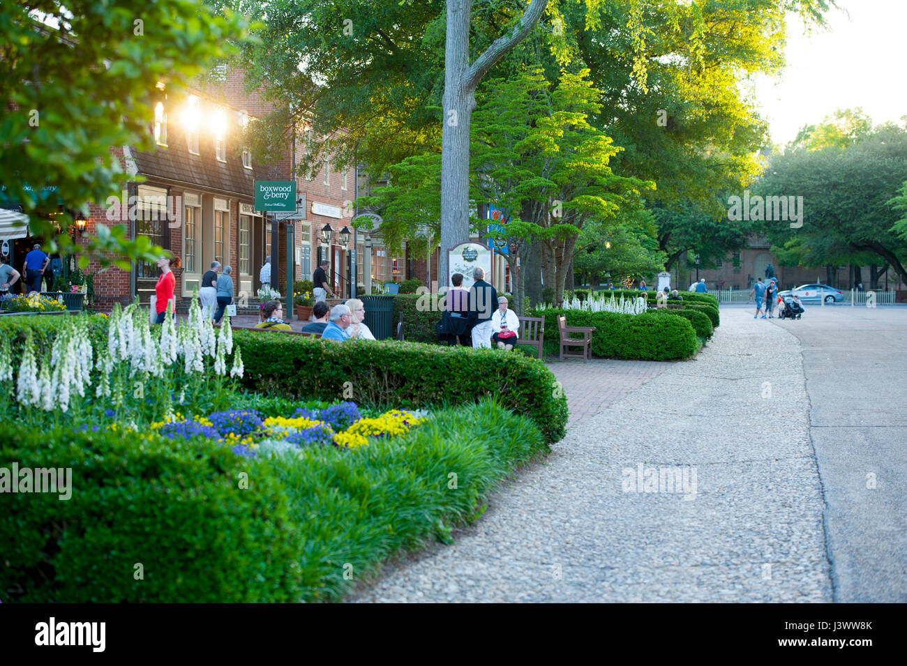 USA Virginia VA Colonial Williamsburg Merchants Square on Duke of