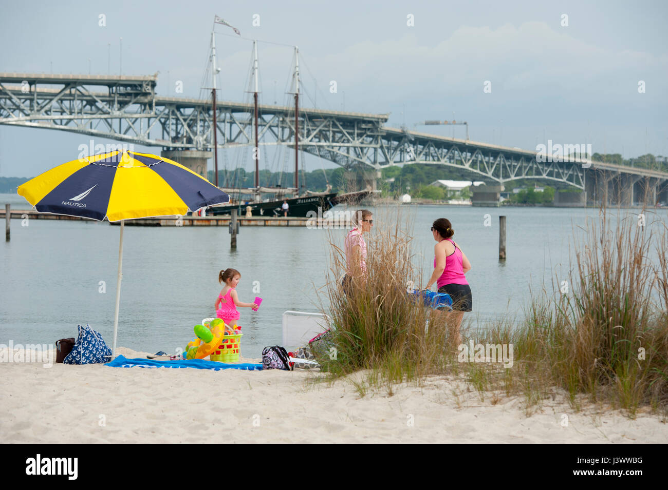 USA Virginia VA Yorktown The P Coleman Memorial Bridge crossing