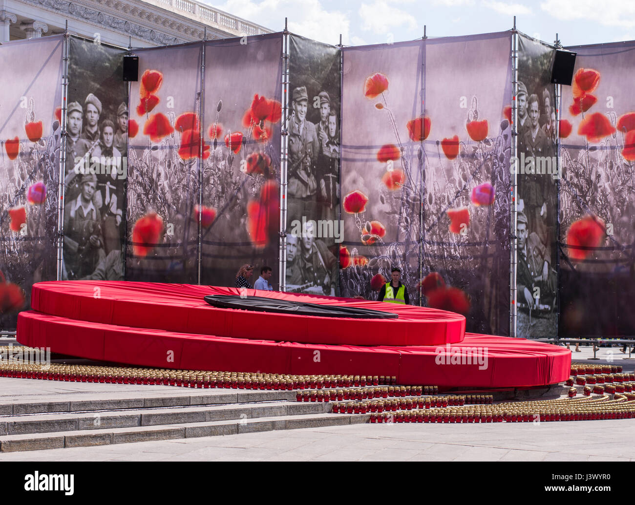 KIEV, UKRAINE - MAY 7, 2017: Victory Day memorizing in Kiev Credit: Denys Davydenko/17�Թ����� Live News Stock Photo