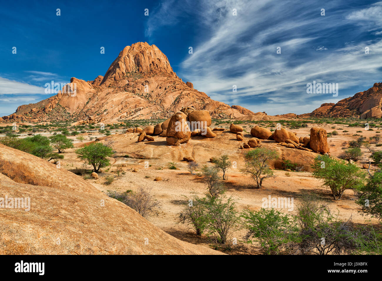 Spitzkoppe, mountain landscape of granite rocks, Namibia Stock Photo