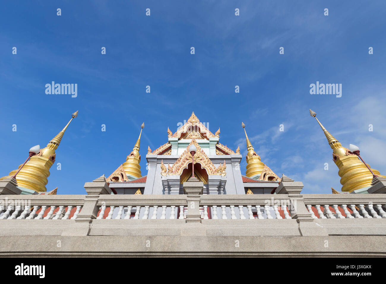 Phra Mahathat Chedi Phakdi Prakat, near Bang Saphan, Thailand, Stock Photo