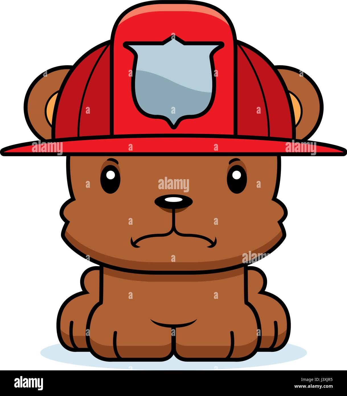 A cartoon firefighter bear looking angry Stock Vector Image & Art - Alamy