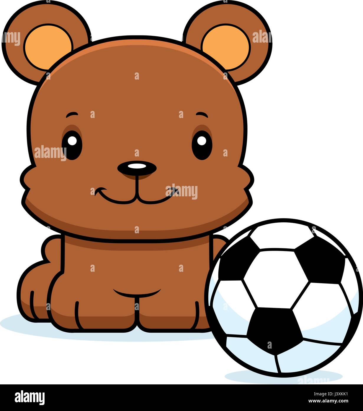 A cartoon soccer player bear smiling Stock Vector Image & Art - Alamy