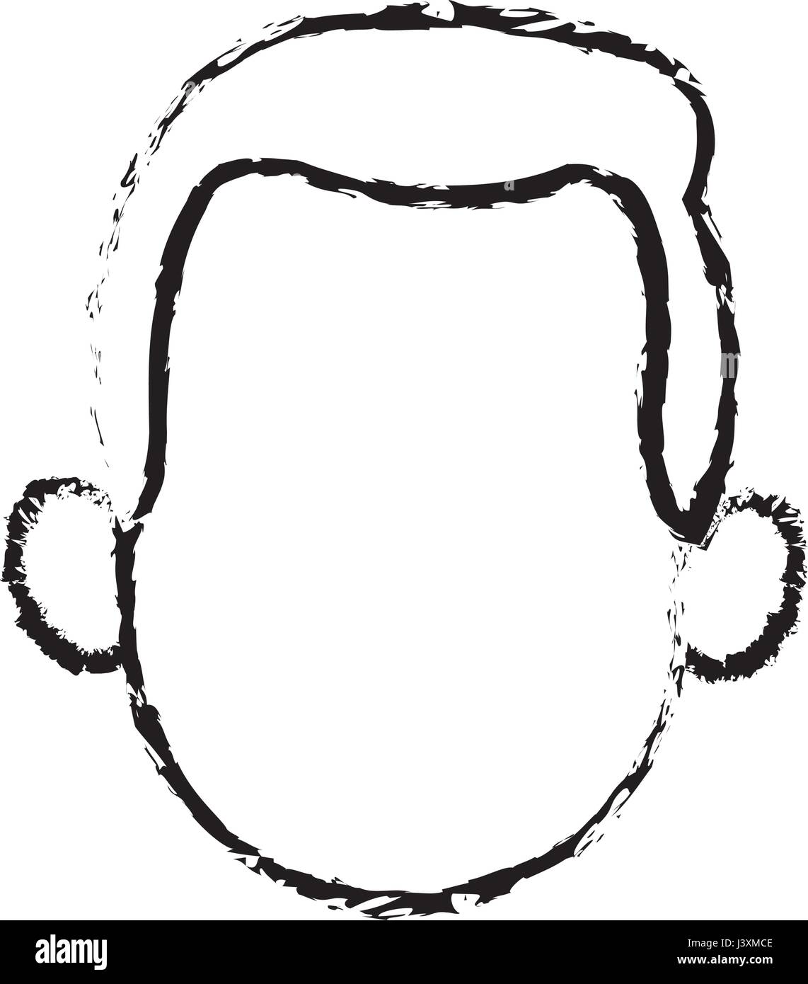 Head Faceless Man Character Sketch Stock Vector Image Art Alamy