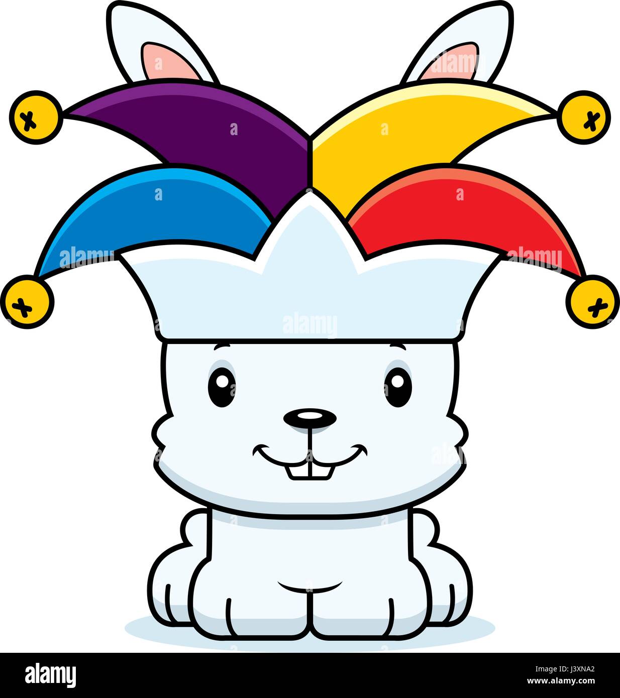 A cartoon jester bunny smiling Stock Vector Image & Art - Alamy