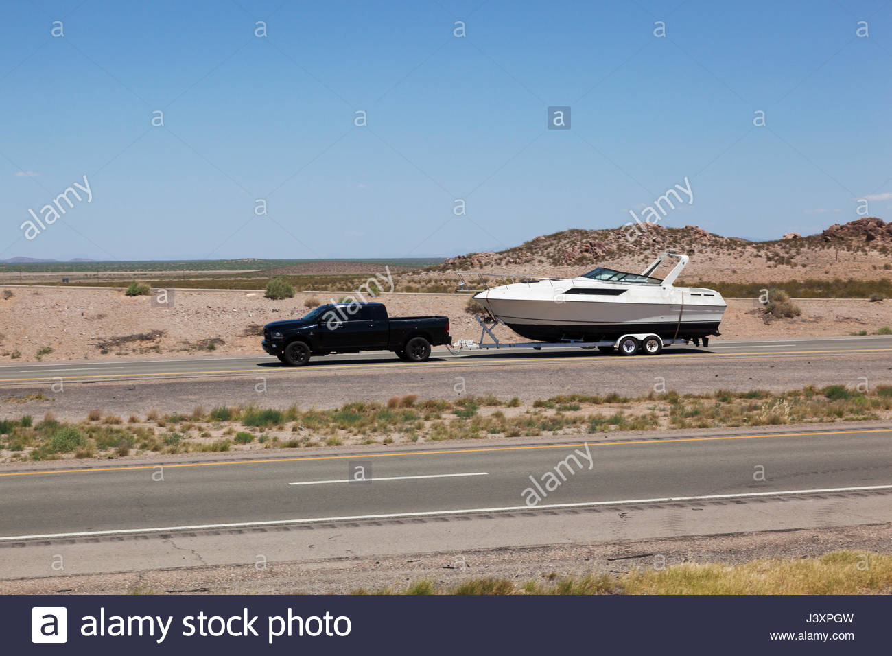 Boat Trailer Truck High Resolution Stock Photography and Images - Alamy