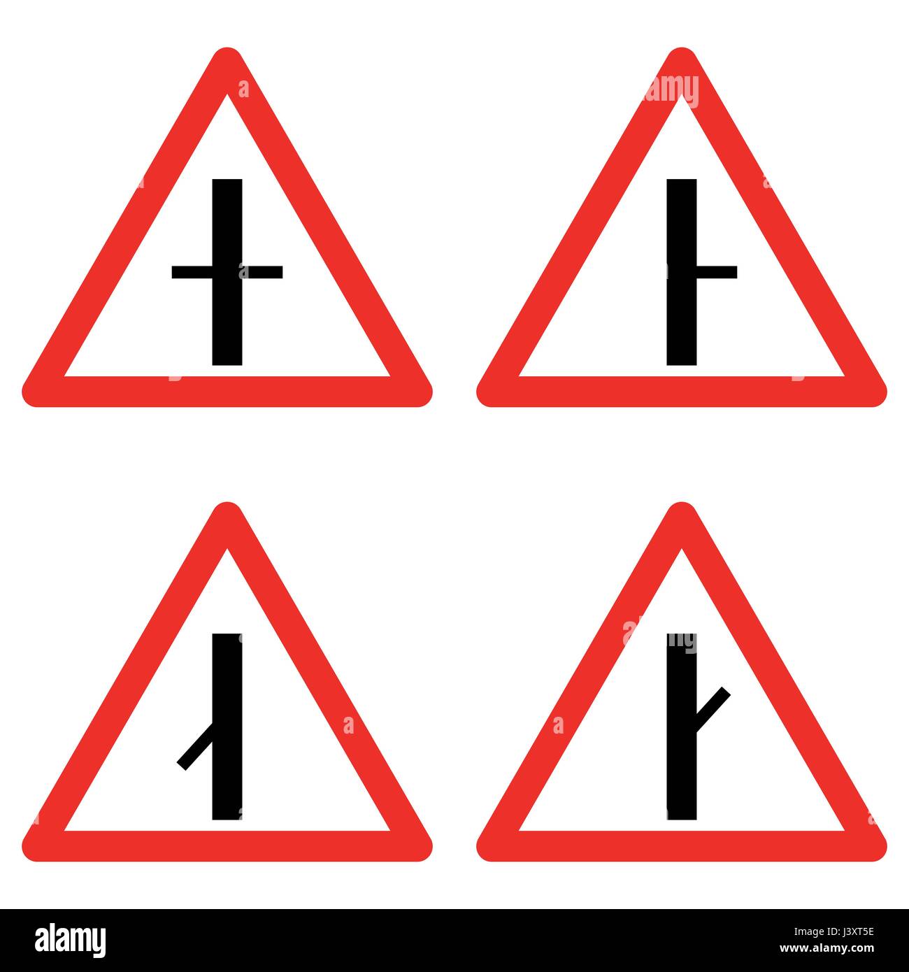 Traffic signs vector set on white background Stock Vector Image & Art ...
