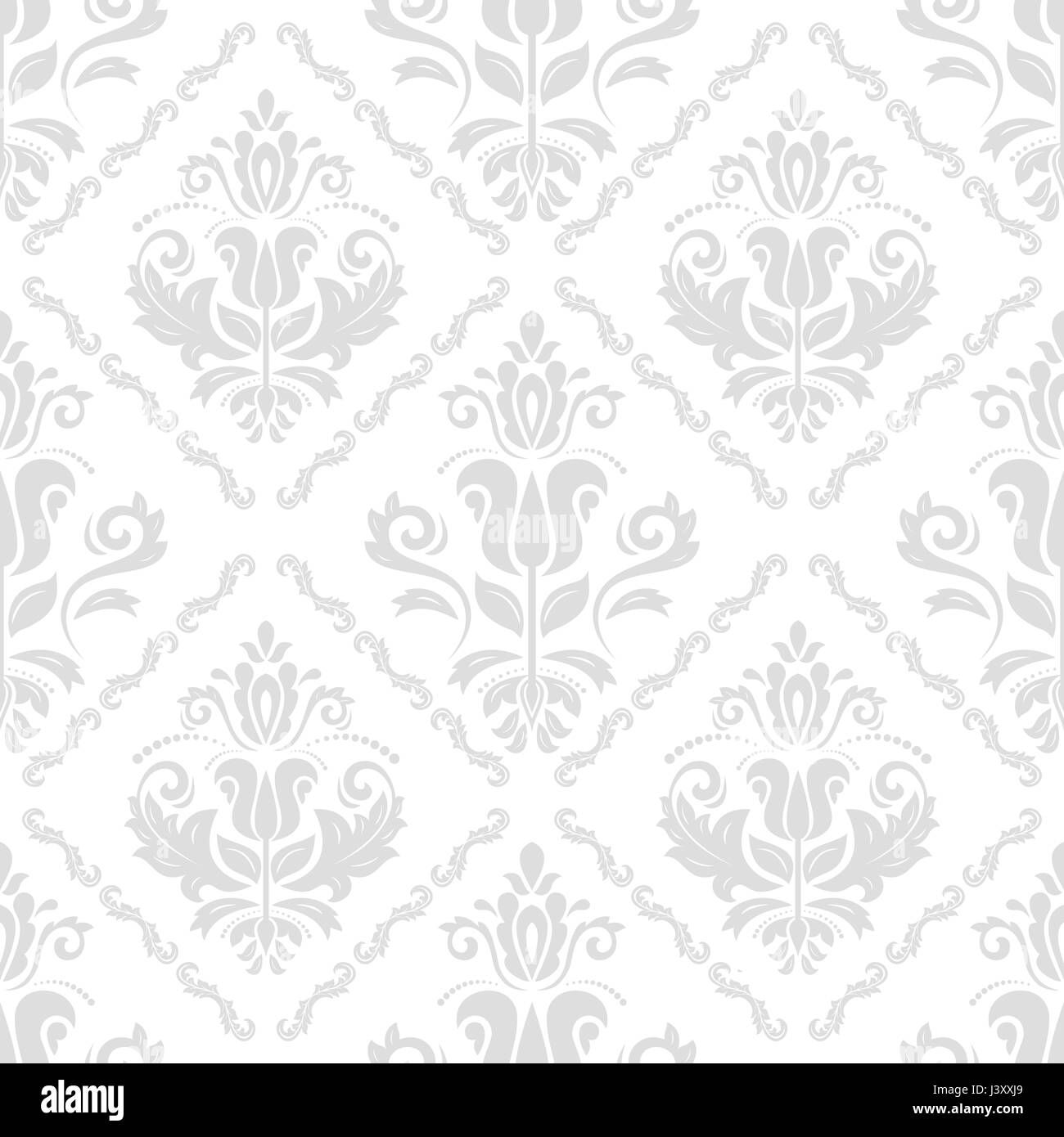 Seamless Damask Background Stock Photo Alamy