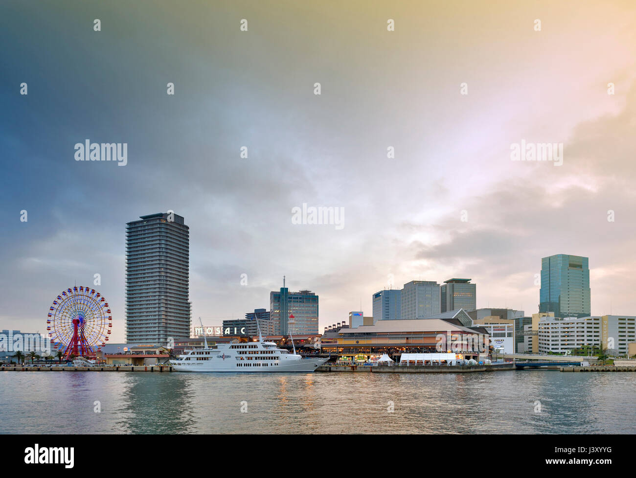 Kobe, Japan April 2016 Umie Mosaic Kobe Harborland shopping mall and