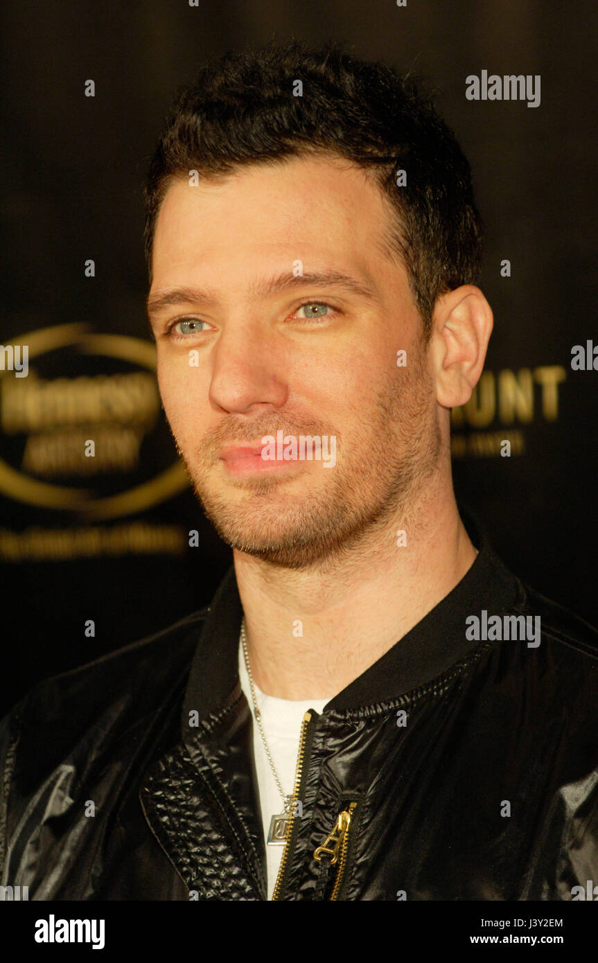 JC Chasez arrives to the Hennessy Artistry Finale Event at Paramount Studios in Los Angeles, CA Stock Photo
