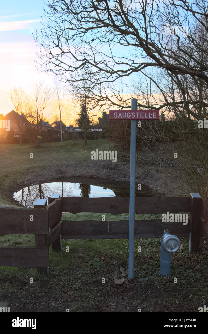 Water point sign hi-res stock photography and images - Alamy
