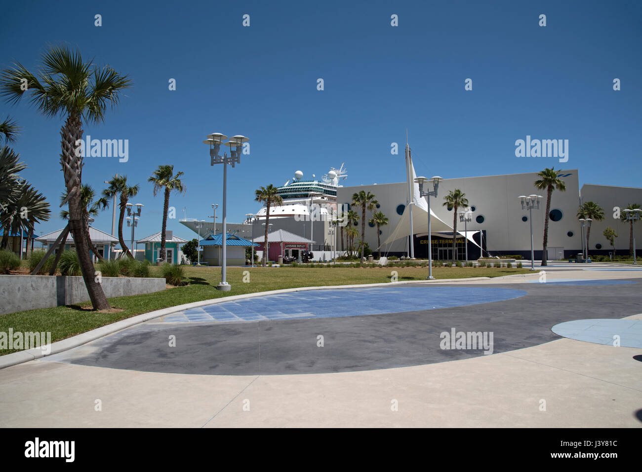 Cruise Terminal 1 at Port Canaveral Florida USA. April 2017 Stock Photo