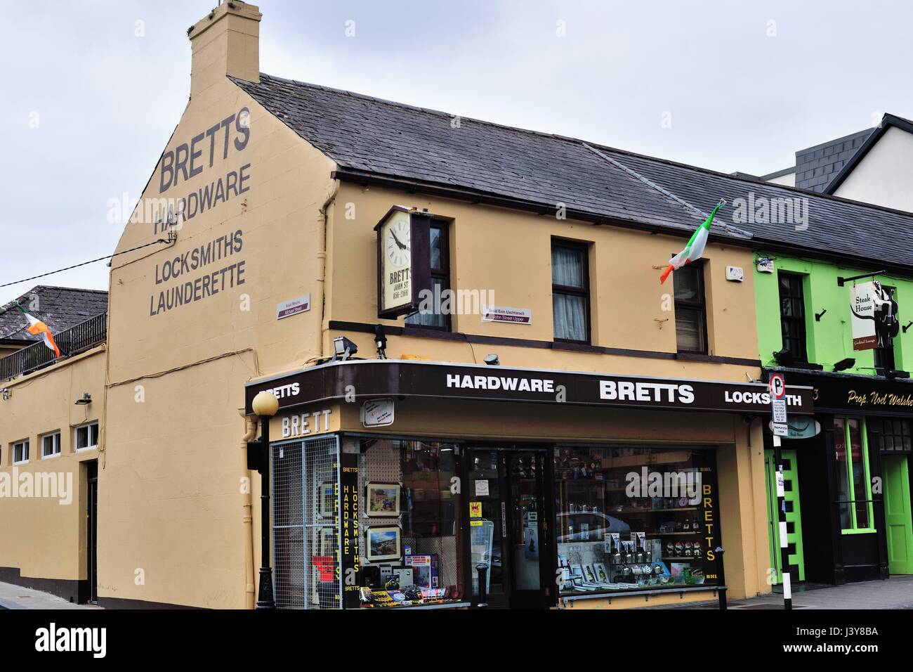 Hardware store on a high street in Kilkenny, Ireland. Stock Photo
