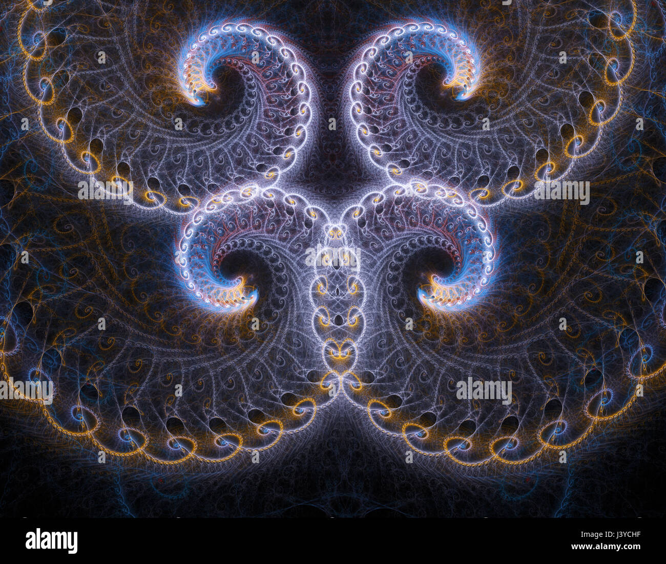 Colorful abstract fractal illustration for creative design Stock Photo ...