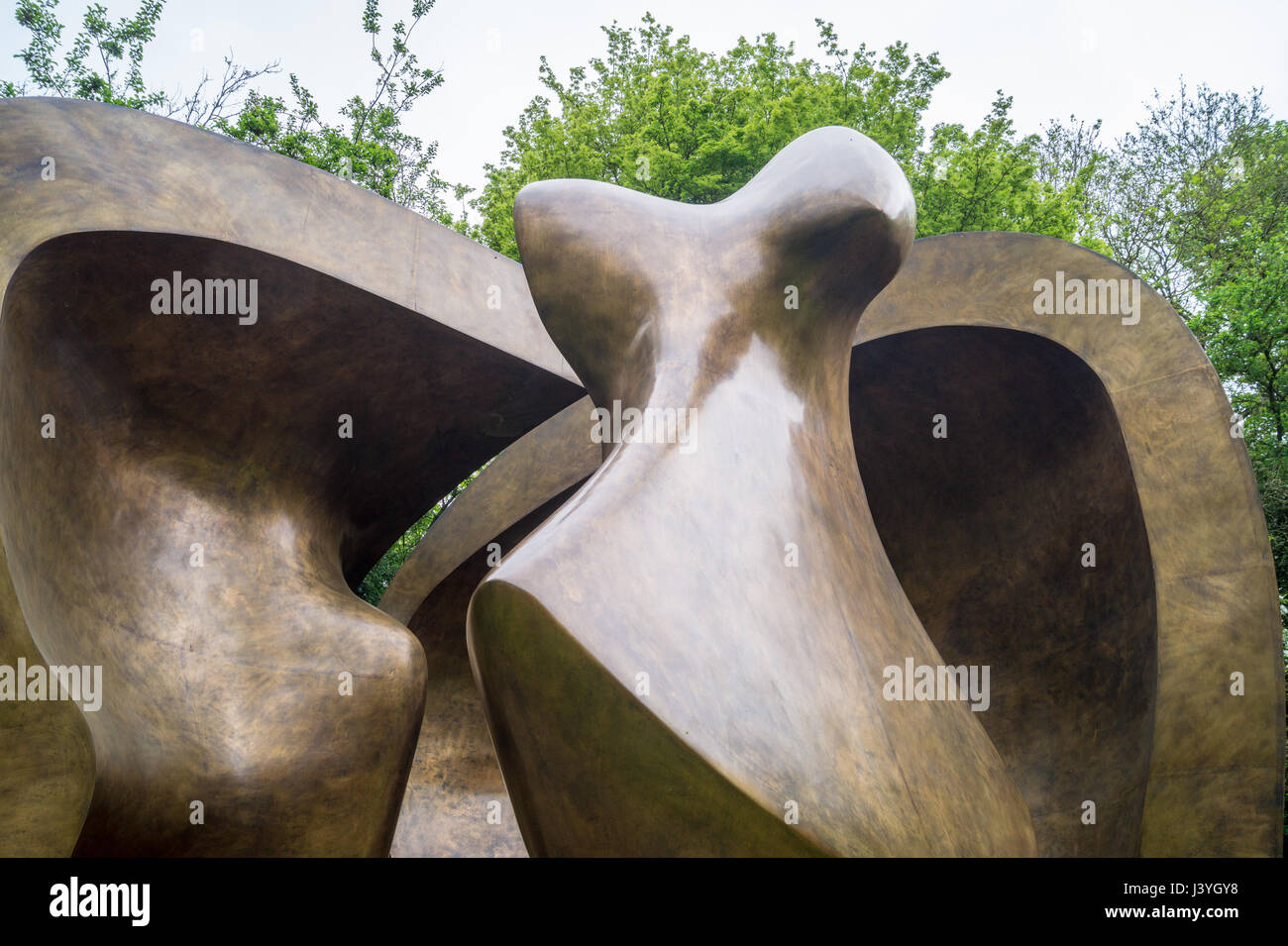 sculpture by Henry Moore, Henry Moore Foundation, Perry Green, Hertfordshire, England Stock Photo