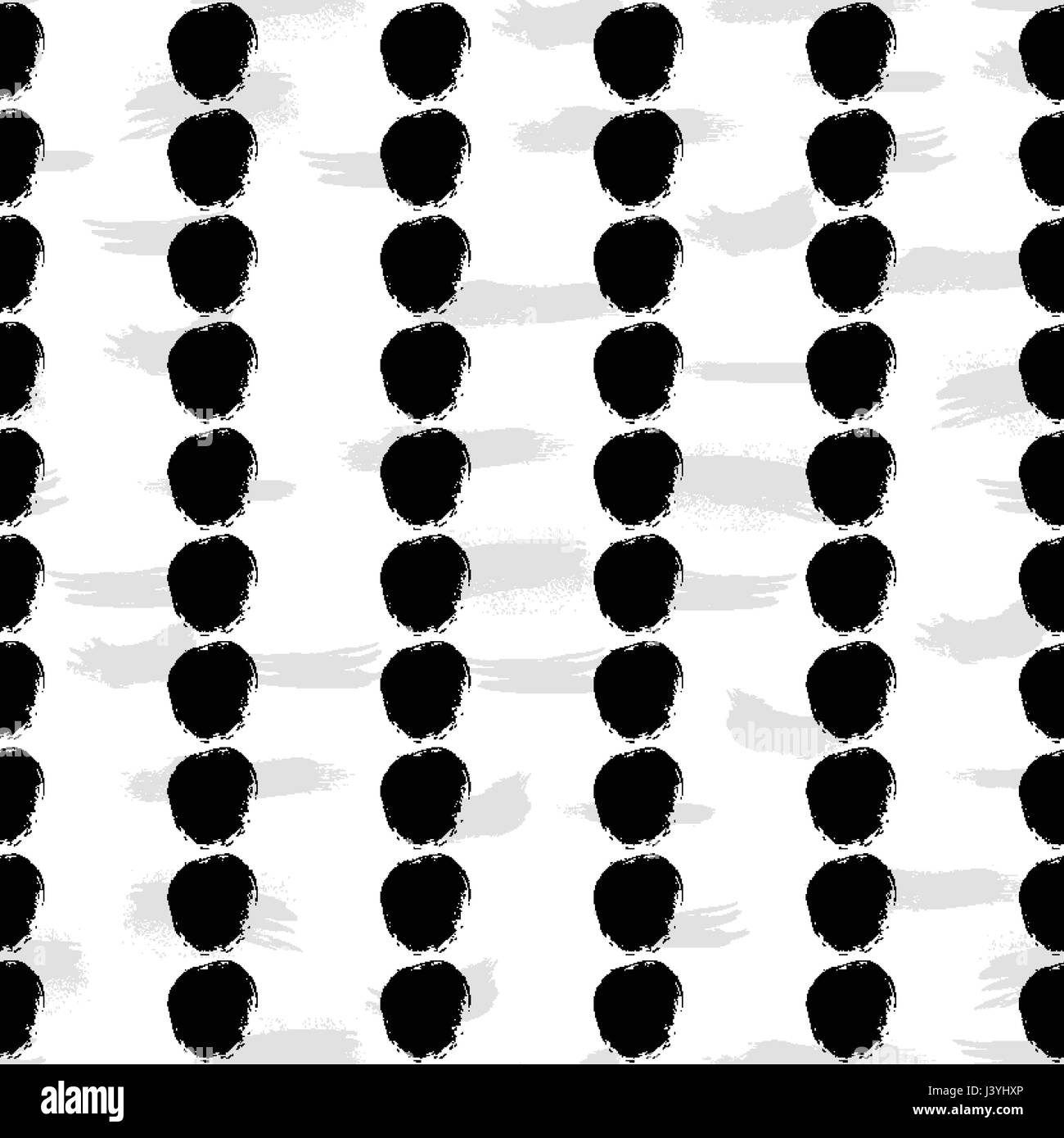 Seamless black and white hand drawn pattern Stock Vector Image & Art ...