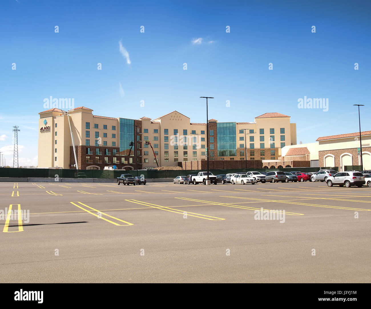 Waterloo, New York, USA. April 26, 2017. View of the newly built del