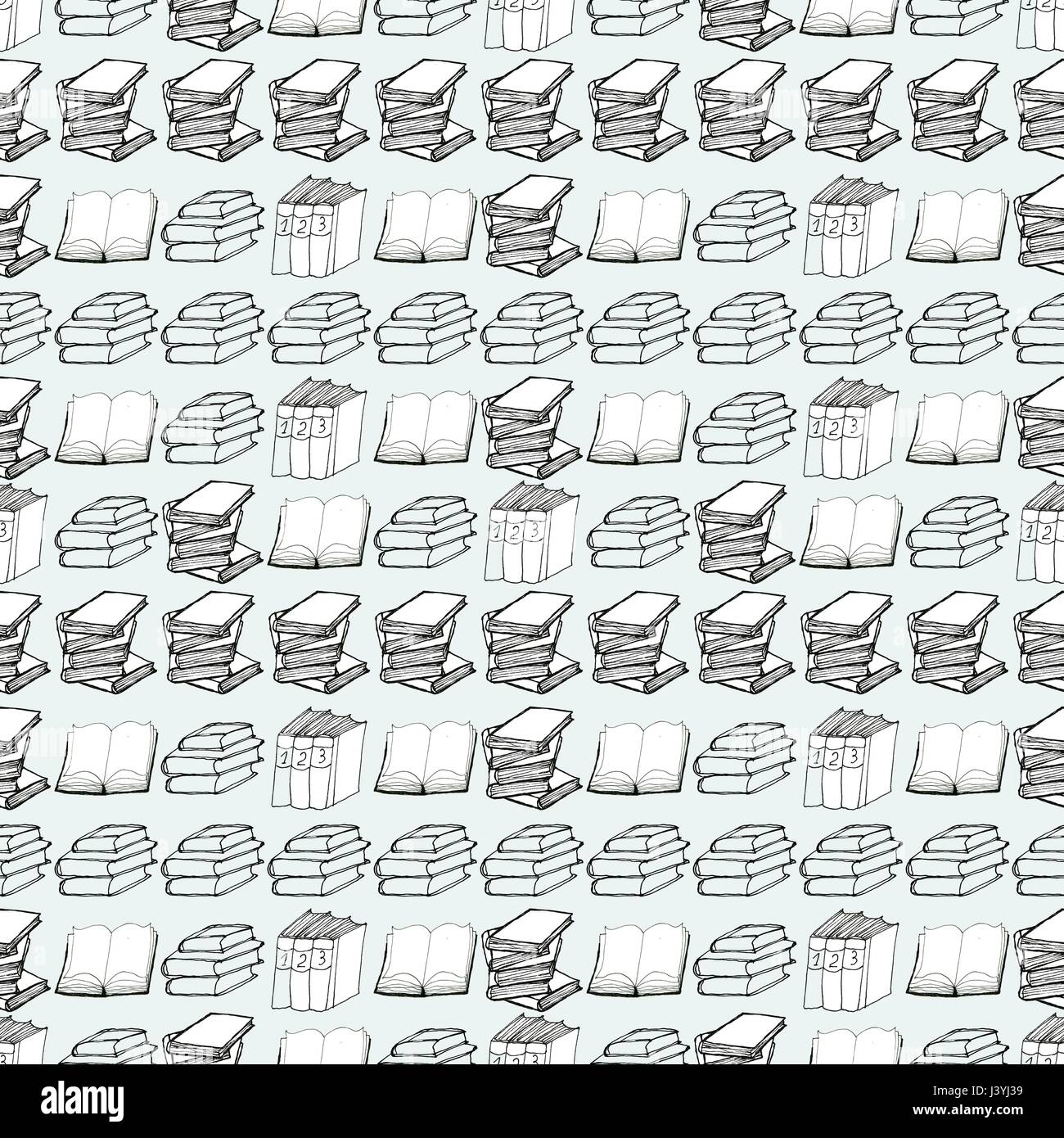 Subtle Book Pattern Seamless pattern with books Stock Vector Image & Art - Alamy
