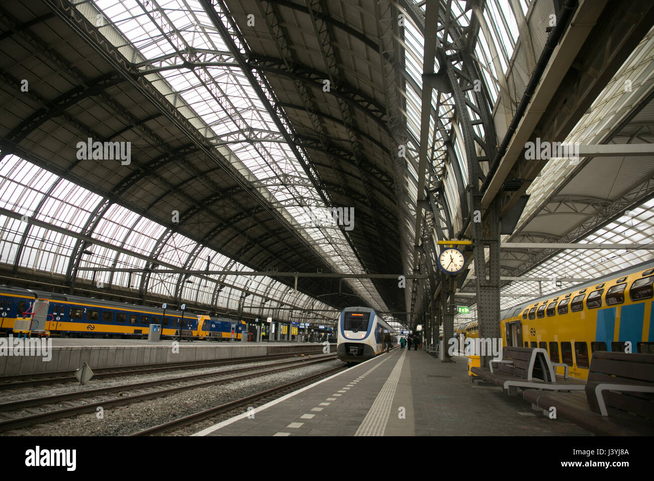 Capture of Amsterdam Ceentral Station Stock Photo