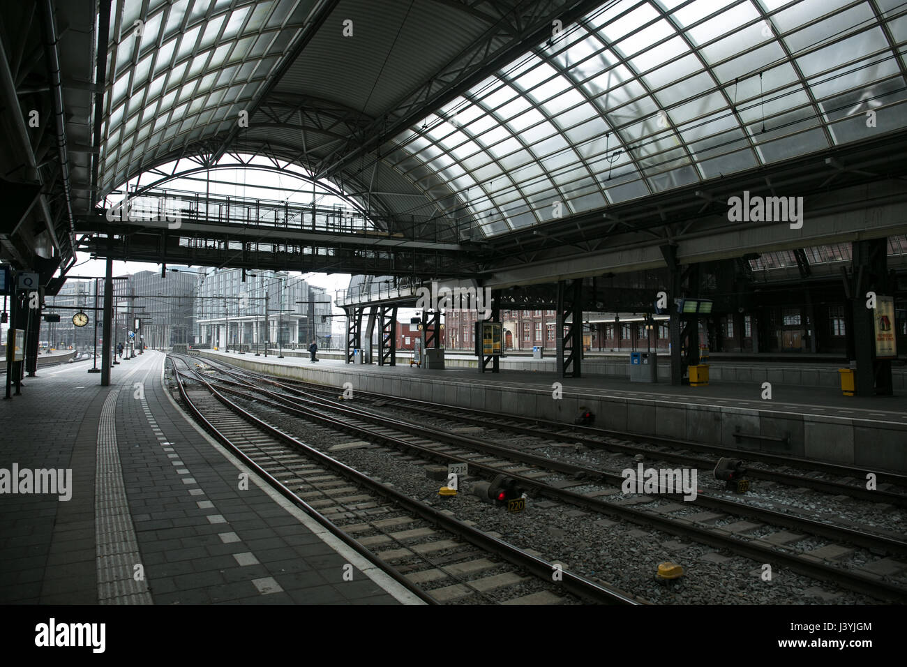 Capture of Amsterdam Ceentral Station Stock Photo