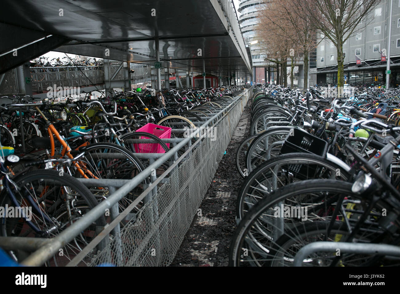 Ceentral Station bike parking area Stock Photo