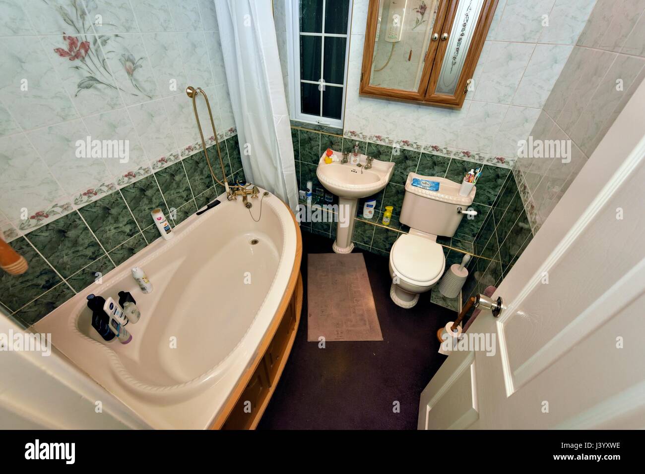 Bathroom renovation before picture Stock Photo