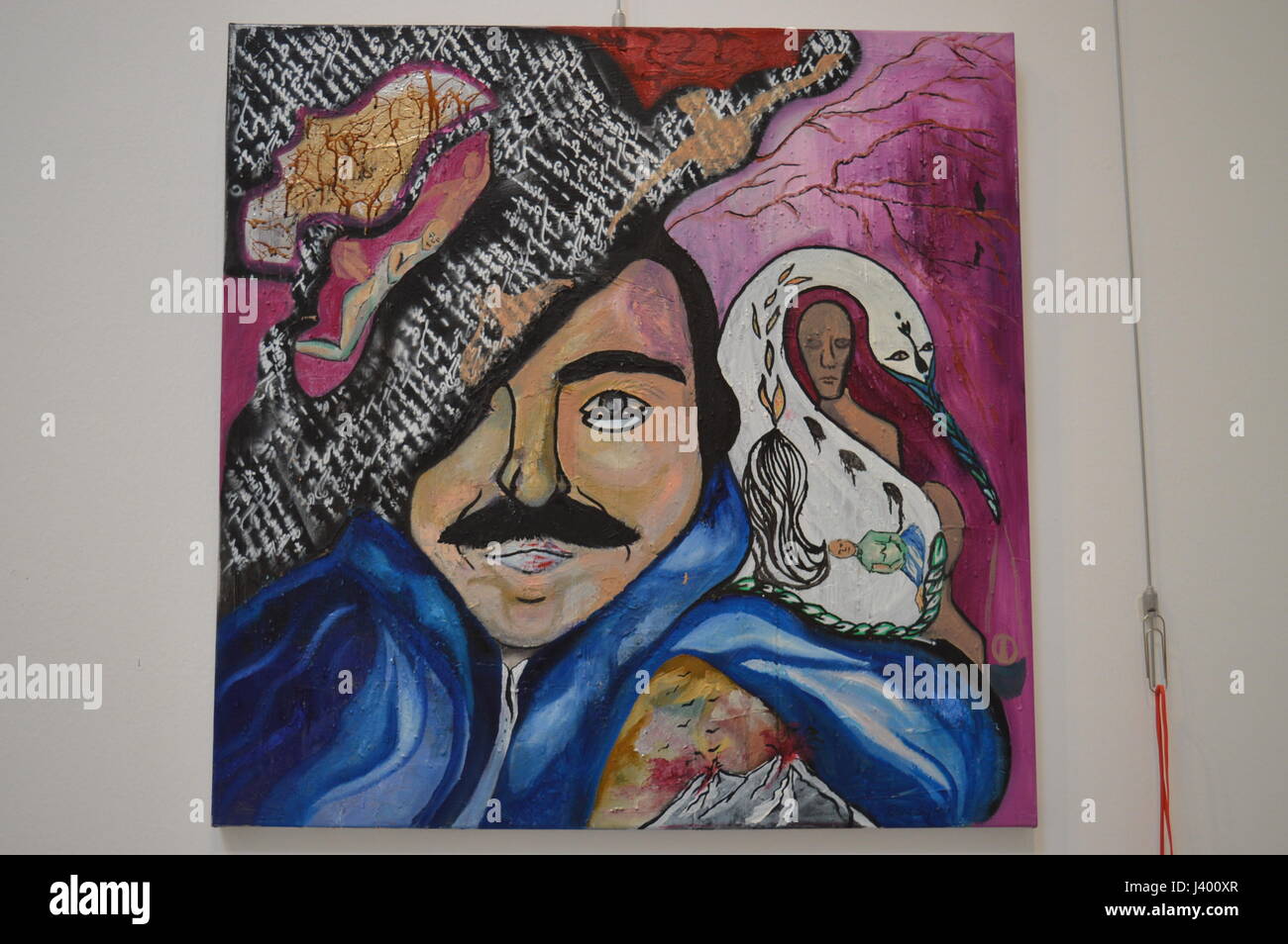 An Oguz Atay Painting Is Seen At An Exhibition On May 8 2017 In Stock Photo Alamy