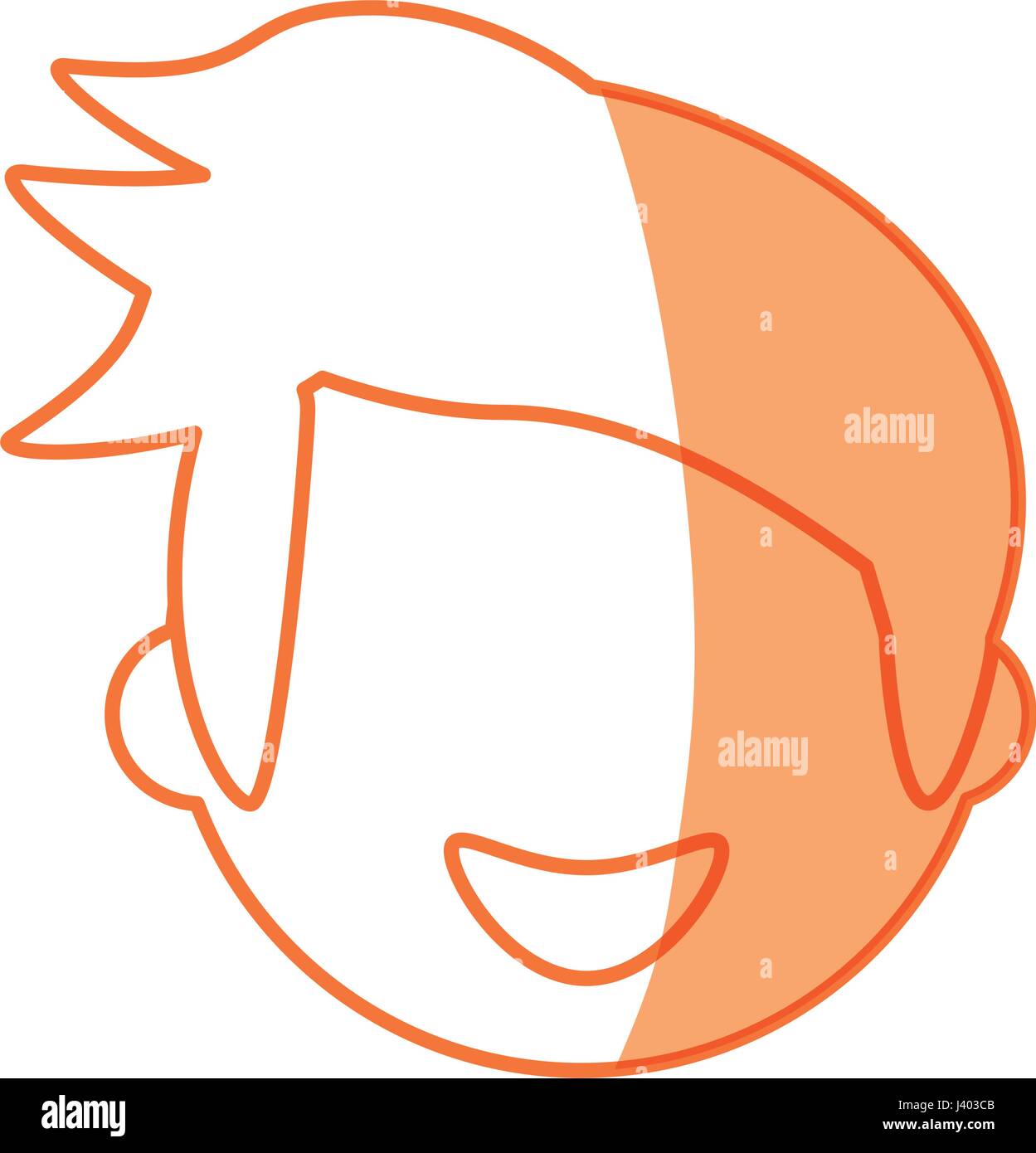 Man faceless profile Stock Vector Image