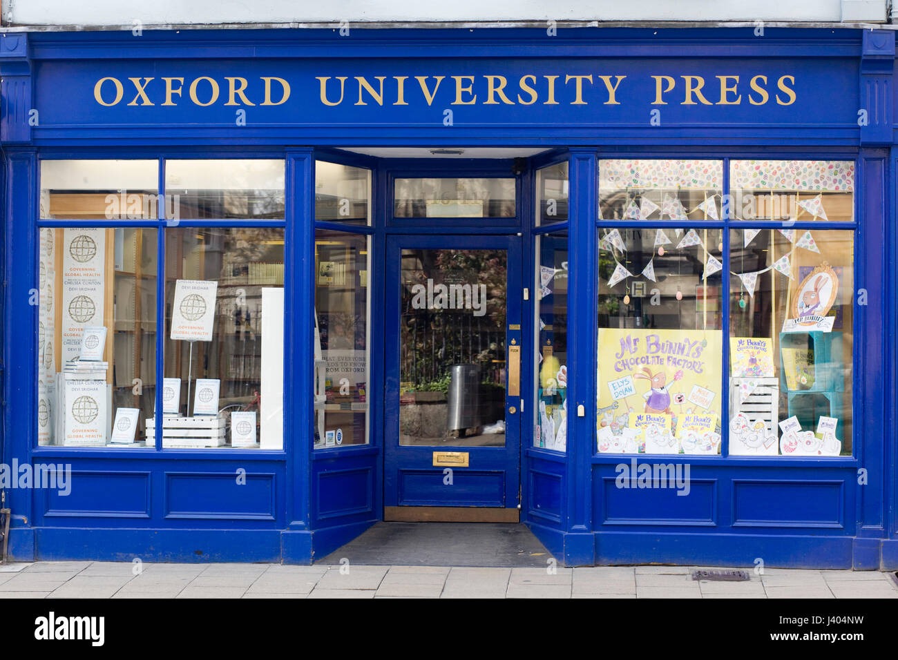 Oxford University press shopfront in Oxford Stock Photo