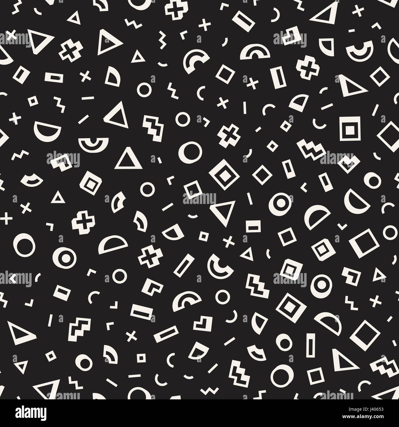 Scatered Pattern Simple Scattered Geometric Simple Shapes. Inspired by Memphis Style. Abstract ...